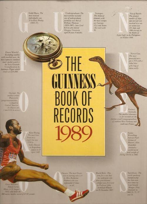 THE GUINNESS BOOK OF RECORDS 1989(BOOK IN A VERY GOOD CONDITION)