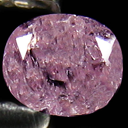 0.08 ct    YELLOW  LIGHT PINK OVAL CUT DIAMOND