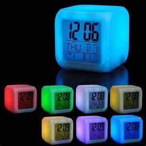 COLOR CHANGE DIGITAL ALARM CLOCK
