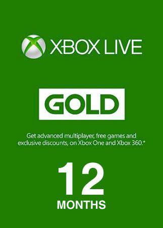 Xbox Live GOLD Subscription Card XBOX LIVE GLOBAL 12 Months