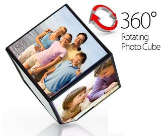 **COMBINE FOR FREE!!** ELECTRONIC 360 DEG ROTATING PHOTO CUBE