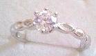 Buy 1, Get 1 FREE!!***Gorgeous Size 8 Simulant Ring clad in 14K White gold*** Only 3 Left!!