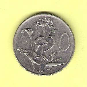 1988 - SA 50c coin