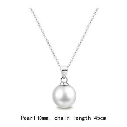 Real Freshwater White Pearl Pendant With Necklace