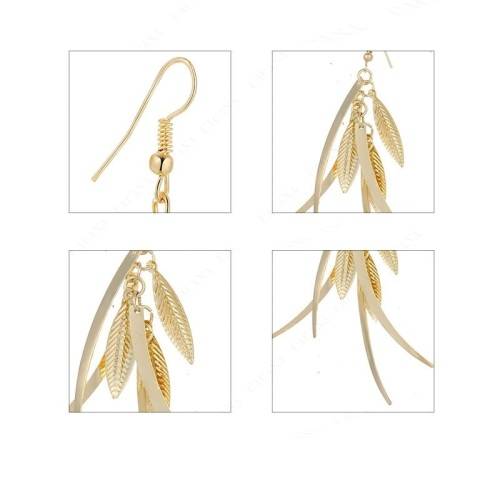 BEAUTIFUL! Multi Strand Indian Leaf Drop Earrings **R 299** (Silver)