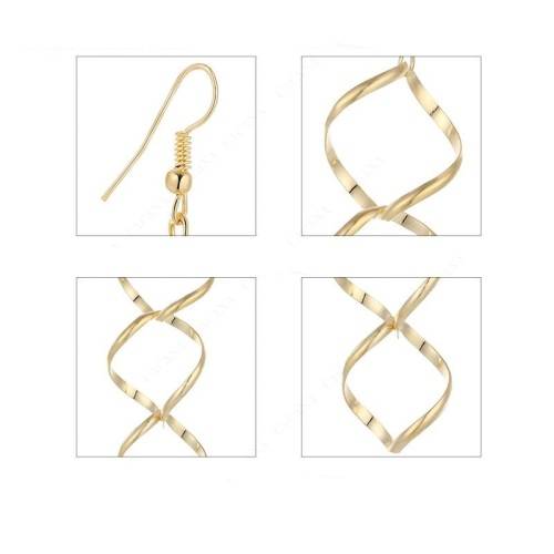 MAGNIFICENT! DNA Dangle Drop Earrings **R 299** (GOLD)