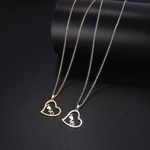 Titanium "Love Heart" Necklace Silver 45 cm *R 599*