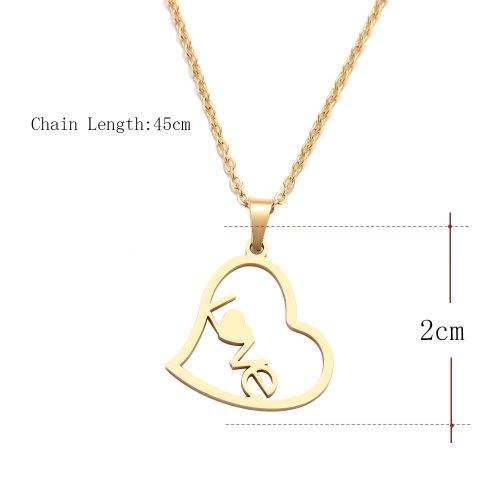 Titanium "Love Heart" Necklace Silver 45 cm *R 599*