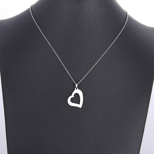 Titanium "Heart" Necklace 45 cm **R 899** (SILVER)