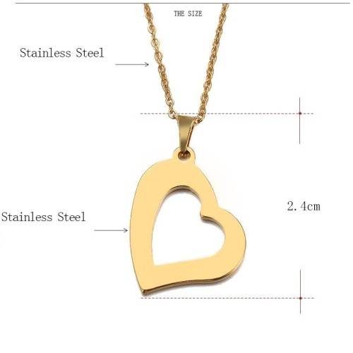Titanium "Heart" Necklace 45 cm **R 899** (SILVER)