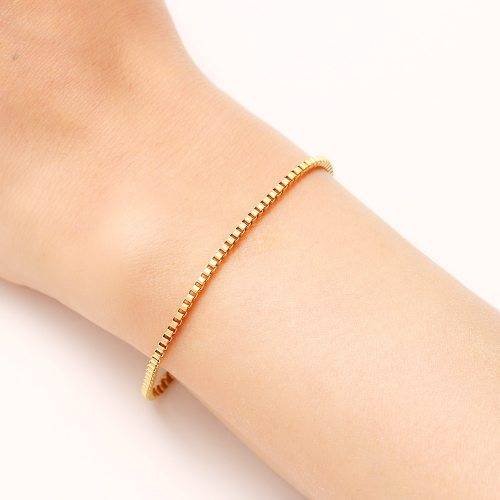 Titanium Box Bracelet 22 cm (GOLD) *R 499*