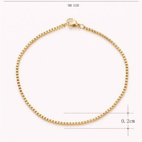 Titanium Box Bracelet 22 cm (GOLD) *R 499*