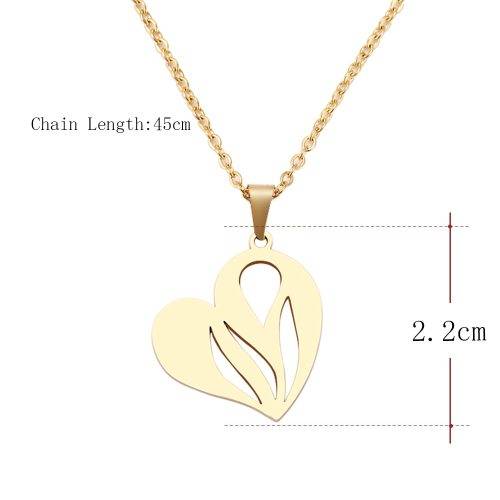 Titanium *|Heart* Necklace 45 cm (SILVER) *R 599*