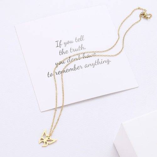 Titanium *Butterfly* Necklace 45 cm (SILVER) *R 599*