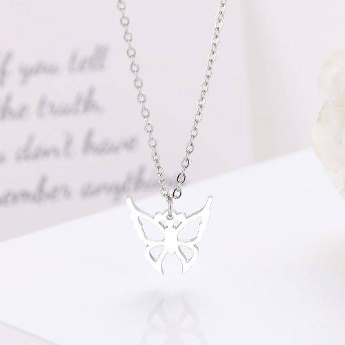 Titanium *Butterfly* Necklace 45 cm (SILVER) *R 599*