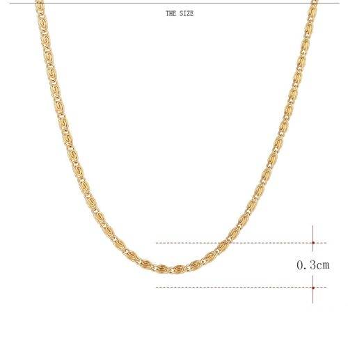 Titanium Snail Chain Necklace 45 cm (SILVER) *R 999*