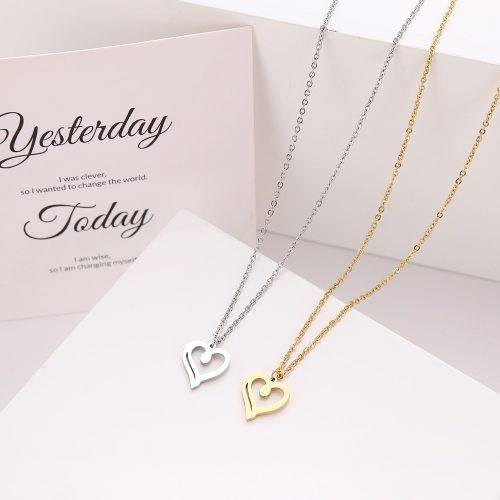 Titanium *|Heart* Necklace 45 cm (SILVER) *R 599*