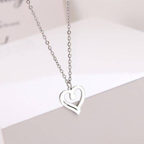 Titanium *|Heart* Necklace 45 cm (SILVER) *R 599*
