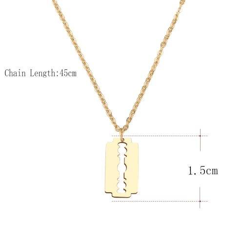 Titanium "Blade" Necklace 45 cm *R 599* (SILVER)