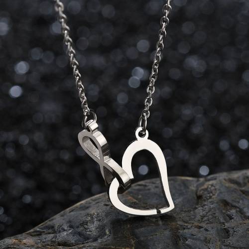 Titanium Heart Infinity Necklace  45 cm **R 899** (GOLD)