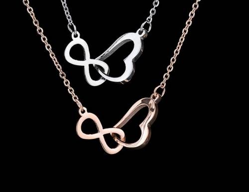 Titanium Heart Infinity Necklace  45 cm **R 899** (GOLD)