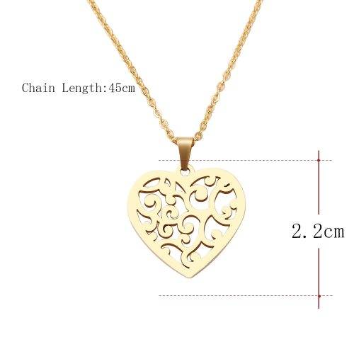 Titanium Heart Necklace 45 cm **R 699** (SILVER)