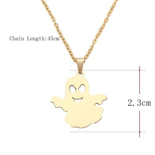 Titanium "Ghost" Necklace  45 cm *R 599* (SILVER/GOLD)