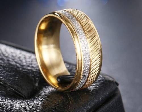 Titanium Frosted Ring *R 899* Size 10 US