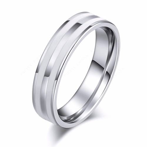 RETAIL PRICE: R 999 Titanium Ring (SILVER&WHITE) Size 9 US
