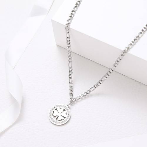 Retail Price:R1  299 (NEVER FADE) Titanium 4-Leaf Clover Necklace 50 cm (GOLD ONLY)
