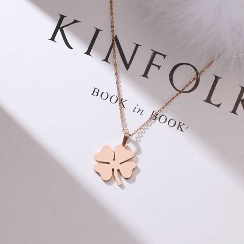 Retail Price: R 999 Titanium 4-Leaf Clover Necklace  45 cm (ROSE GOLD ONLY)