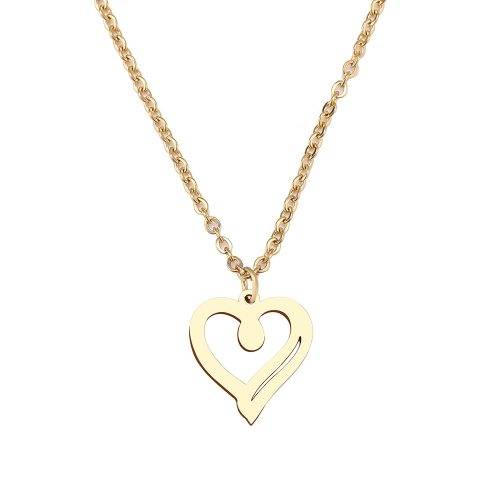 RETAIL PRICE: R 999 Titanium Fine Heart Necklace (GOLD ONLY) 45 cm