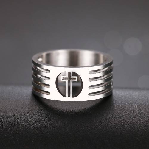 Retail Price R 999 Titanium (NEVER FADE)  Cross Ring Size 10 US (SILVER ONLY)