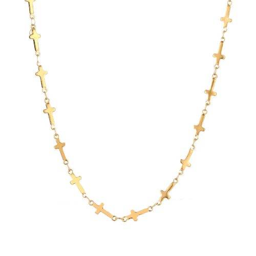 RETAIL PRICE:R1 099 (NEVER FADE) Titanium Cross Necklace 60cm (SILVER ONLY)