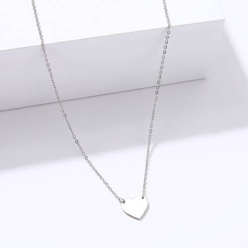 RETAIL PRICE:R 999 (NEVER FADE) Titanium Heart Necklace 45 cm (SILVER ONLY)