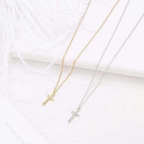 Retail Price: R 1 099 (NEVER FADE) Titanium Cross Necklace 45 cm (GOLD ONLY)