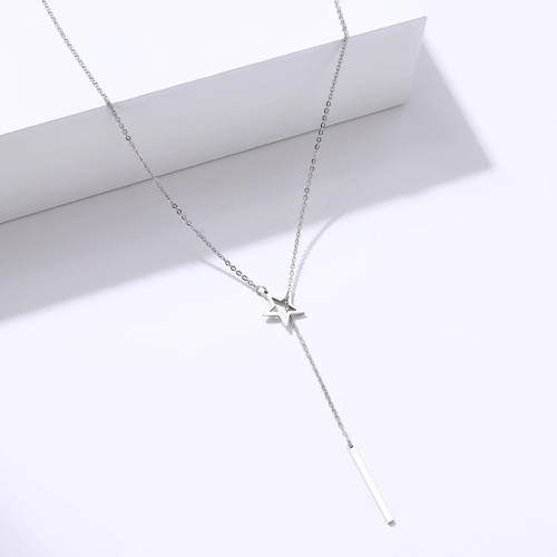 Retail Price: R 1 499 (NEVER FADE) Titanium "Star & Stick" Necklace 60 cm (SILVER ONLY)