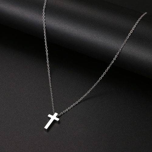 Retail Price: R 1 099 (NEVER FADE) Titanium Cross Necklace 45 cm (SILVER ONLY)