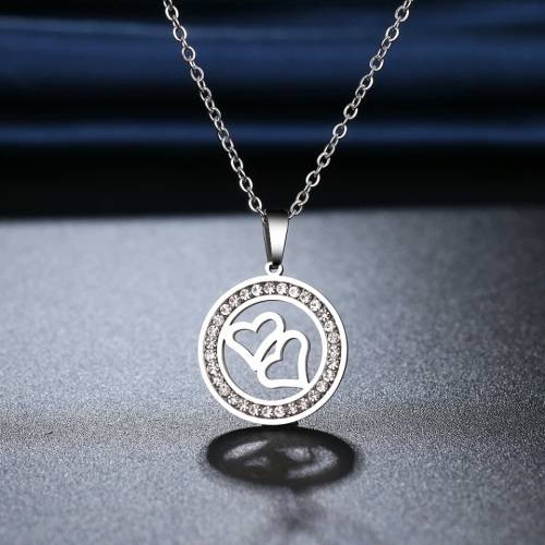 Retail Price:R1 099 (NEVER FADE)Titanium Hearts Necklace 45 cm (SILVER ONLY)