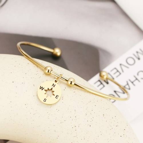 RETAIL PRICE: R 1299 Adjustable Titanium "Nautical" Charm Bangle (SILVER ONLY)