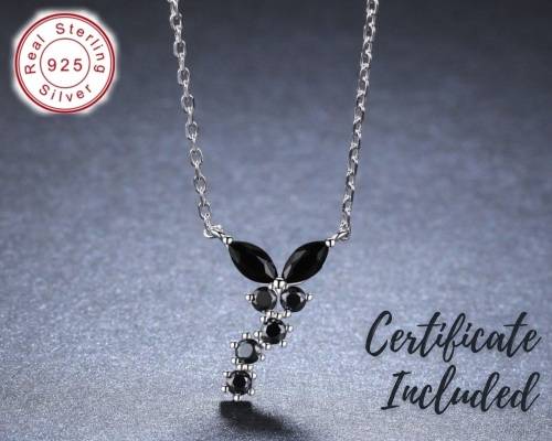 *925 STERLING SILVER 0.5CT  MOISSANITE BUTTERFLY NECKLACE*