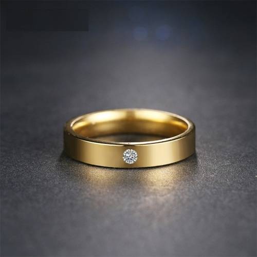 TITANIUM (NEVER FADE) Ring With Swarovski Crystal  (SILVER ONLY)