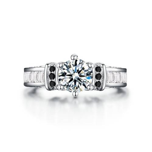 *1.5ct SOLID 925 STERLING SILVER MODERN RING *