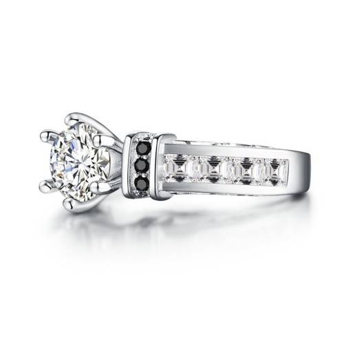 *1.5ct SOLID 925 STERLING SILVER MODERN RING *