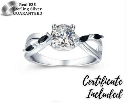 *(CLEARANCE SALE) 1 CT SOLID 925 STERLING SILVER RING*
