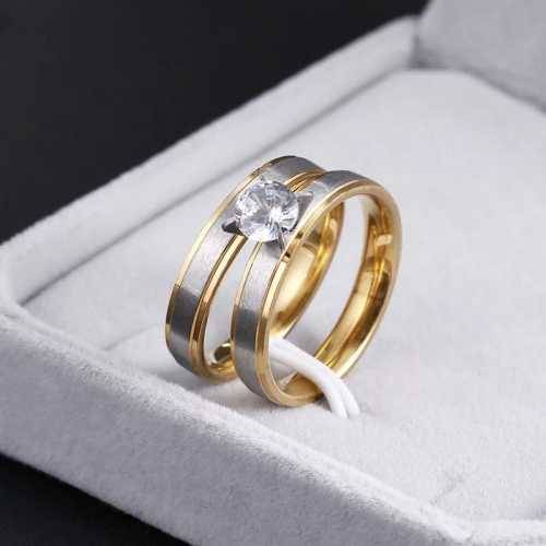 Retail Price R1599 TITANIUM (NEVER FADE) Two Tone Diamond Set Ring Size 10 US
