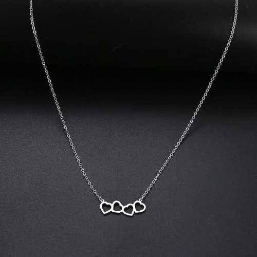 Retail Price R1099 TITANIUM (NEVER FADE) FOUR HEARTS Necklace 45 cm (GOLD ONLY)