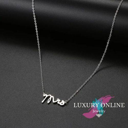 TITANIUM (NEVER FADE) MRS Necklace 45cm (SILVER ONLY)