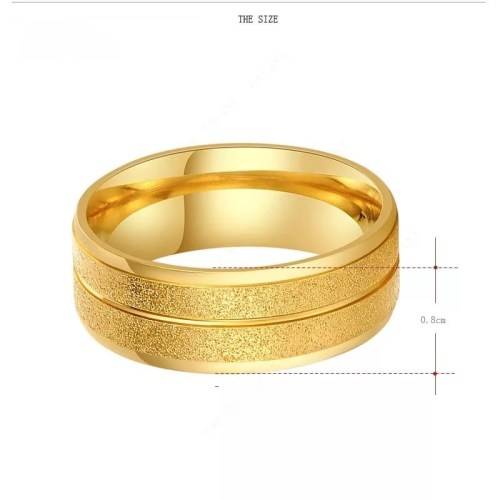 TITANIUM (NEVER FADE) FROSTED Ring Size 10 (SILVER ONLY)