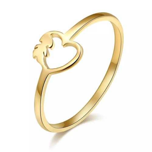 TITANIUM (NEVER FADE) HEART Ring SIZE 7 US (SILVER ONLY)